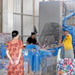 At the MAWC recycling facility at the Batkan landfill. MAWC handles recycling of over 10 million cans and bottles every year. Photo: Rubon JR Jacklick.