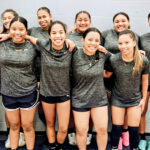The MISF women’s soccer squad in the US. Back row, from left: Mia Wase, Quinland Hunt, Este Kanono, Oneal Raclynn Hunt, Cherish Corder, Luca Lyght, and coach Katie Smith. Front row, Bokean-Jeanette Reimers, Marthalisa John, Ariana London, Em Miller, and Mari Sallee.